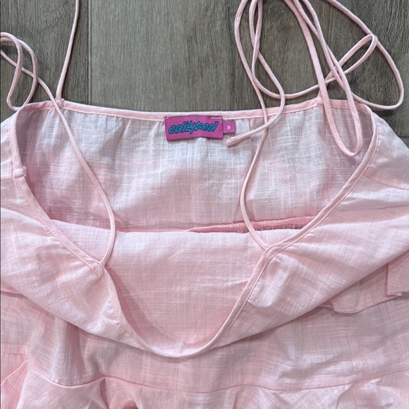 edikted Pink Ruffled Sleeveless Top - Picture 2 of 2